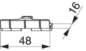 Maco  Schließteil für Euronut 6/8/4 Silber  34921