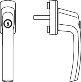 FENSTERGRIFF HARMONY ABSCHLIESSB. 10/12 MM NO.35 MM ST. 220630 SILBER