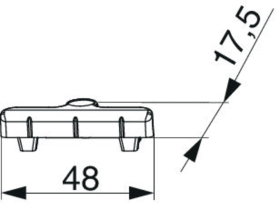 Maco  Schließteil für PVC Silber  34220