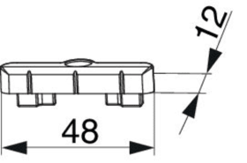Maco  Schließteil für PVC Silber  354970
