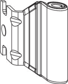 Maco  Bandwinkel AS/PVC 12/20-14 Silber mit vormontierter Abdeckkappe Weiß  201064