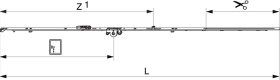 Maco Drehkippgetriebe MultiMatic 1340 DM15 Fix mit 1 i.S. FFH 1091-1340mm GM500, silber 201735