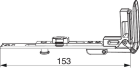 Maco  MM Stulpflügelverschluss waagrecht fix mit 1 i.S. FFB 230-800 silber  202251