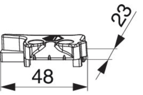 Maco  Hebeteil MM für PVC rechts Silber  356323