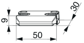 Maco  Schließteil i.S. für PVC Silber  96680