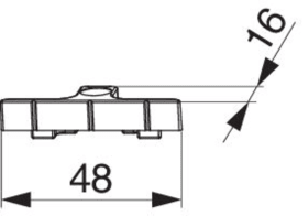 Maco  Schließteil für Euronut 7/8/4 - 1 mm Anpressdruck Silber  34969