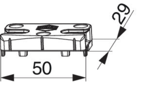 Maco  Schließteil i.S. für PVC - 1 mm Anpressdruck Silber  96341