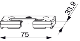 Maco  Kippschließteil i.S. waagrecht für PVC links Silber  354082