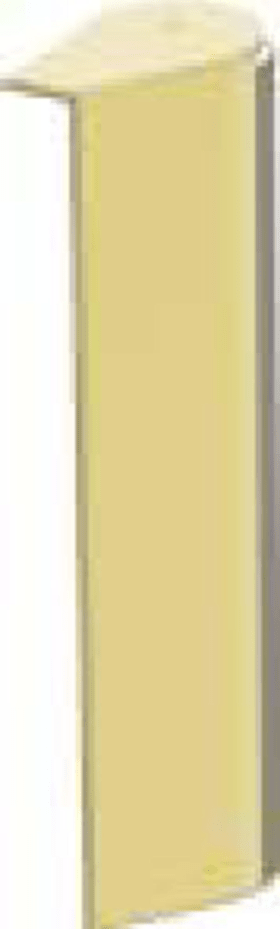 Maco  Abdeckkappe Ecklagerband PVC/DT130 Flügelteil rechts Gold-Look  41769