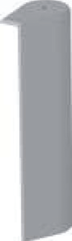 MACO Abdeckkappe Ecklagerband PVC Flügelteil links perlhellgrau RAL 9022