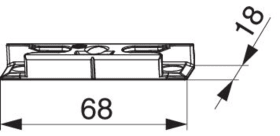 Maco  Schließteil i.S. o.Verstärkungsringe Eurofalz 18 mm Schrägverschraubung Silber  355606