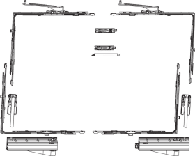 Maco  Grundkarton SKB-Z 160kg Holz/PVC 13V rechts silber  455508