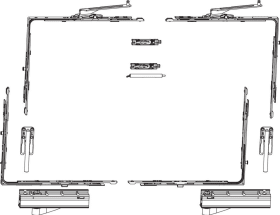 Maco  Grundkarton SKB-Z 160kg Holz/PVC 13V links silber  455506