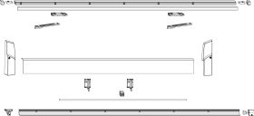 Maco  Profilsatz Stock und Flügel SKB-Z Gr. 1 L=1.930 FFB 720-900 Silber  455613