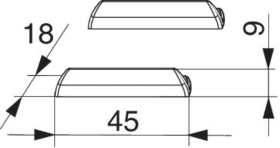 Maco  Rastplattengarnitur SKB-SE/Z Eurofalz 18 mm Silber  455711