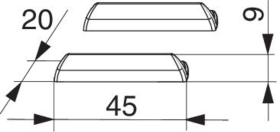Maco  Rastplattengarnitur SKB-SE/Z Eurofalz 20 mm Silber  455714