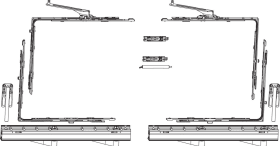 Maco  Grundkarton SKB-Z 200kg Holz/PVC 9V rechts silber  455513