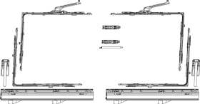 Maco  Grundkarton SKB-Z 200kg Holz/PVC 9V links silber  455512