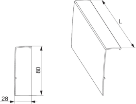 Maco  Abdeckschiene Laufwagen SKB-S/SE/Z Upgrade PAS L=5.170mm verkehrsweiß RAL 9016  455668