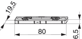Maco  B-TV Fallenschließteil ZA einstellbar für Holz silber  35241