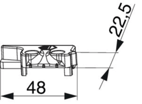 Maco  Hebeteil MM für PVC rechts Silber  362164