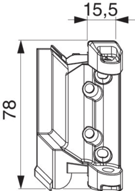 Maco  Scherenlager DT130 rechts 4L/18Ü-13V verkehrsweiß RAL 9016  207006