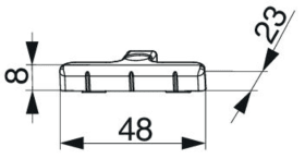 Maco  Schließteil für PVC Silber  362172