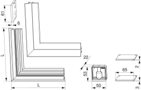 Maco  Packung erhöhte Dichtheit Flügeldichtung L=2500 mm für 68 mm, Alto Nova, Schwarz li/re  102737