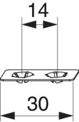 Maco  Verbindungsplättchen MM EH Silber  358368