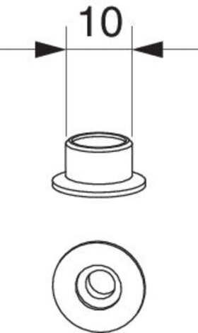 Maco  Schnapperrolle 10x7mm Eurofalz silber  44174