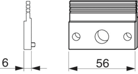 Maco  Zwischenlage für Zwischengetriebe 9V 6 mm (für MACO Dichtung TC2004, TE3007, TC2049, TE3012, TE3008,  44250