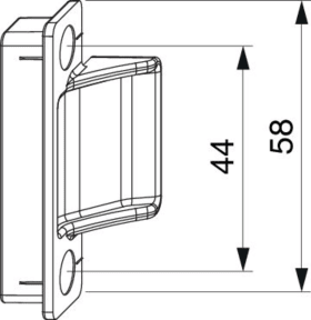 ANPRESS-VERSCHLUSS VERD. PVC RAHMENTEIL SILBER 354684