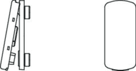 Maco  Griffrosette mit Abdeckklappe Harmony Verkehrsweiß RAL 9016 Nocken 10/12  52202