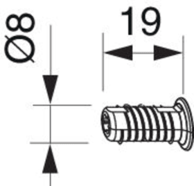 Maco  Auflagedübel Multi Power Holz Silber  36668