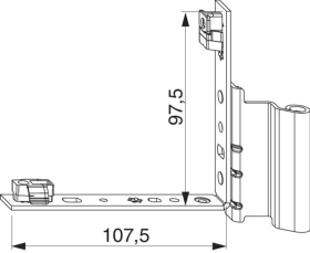 Maco  MM Falzecklagerband AS/PVC ohne ÜV rechts 12L/18Ü-11V verkehrsweiß RAL 9016  207916