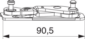 Maco  Ecklager Multi Power Holz für 3-flg. Element FT24 12L 9V links silber  215831