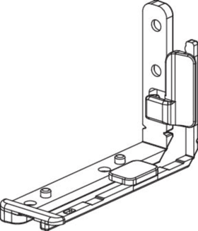 Maco  Unterlage Ecklager links / Scherenlager rechts für Multi Power Typ07 Grau F1  364075