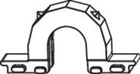 Maco  Getriebegehäuse eckig Zamak 640 Silber  30380