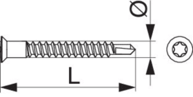 Maco  Sonderbohrschraube Multi Power TX 20 4,5x38 7,2 mm Kopf für Holz und Kunststoff Silber  367828
