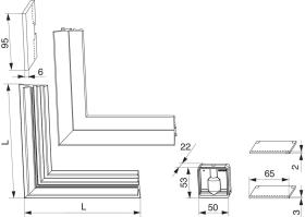 Maco  Packung erhöhte Dichtheit Flügeldichtung L=2500 mm für Dichtungsschiene ALU universell verwendbar Sc  103038