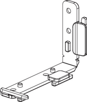 Maco  Unterlage Ecklager links / Scherenlager rechts für Multi Power Typ04 Grau F1  364069