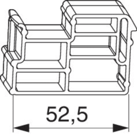 Maco  Verbreiterungsverbinder für Grundkörper 240 mm Silber  367851