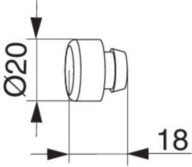Maco  Gummipuffer HS Schwarz  42146