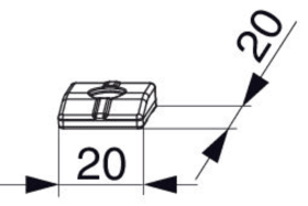 Maco  Auflauf für Bodenschwelle 6L Flügelteil Grau F1  369790