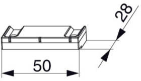 Maco  Auflauf für Bodenschwelle Rahmenteil Silber  370390