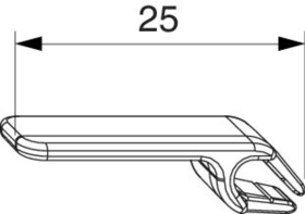Maco  Verlängerung für Schwenkplatte Silber  366284