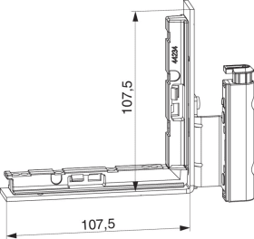 Maco  MM Falzecklagerband DT160 mit ÜV Unterlage montiert links 12L/18Ü-13V verkehrsweiß RAL 9016  228149