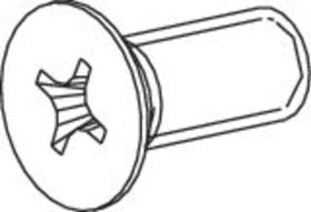 Maco  Senkschraube M5x12 mm f. Scherenlagerstiftsicherung Titan  369655