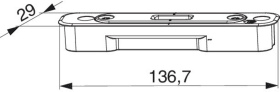 Maco HK Hakenschliessteil HS für Holz Schema A-C RS/LS, silber 228403