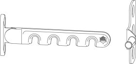 Maco  Lüftungssteller für Griffbefestigung Harmony rechts/links verkehrsweiß RAL 9016  101671